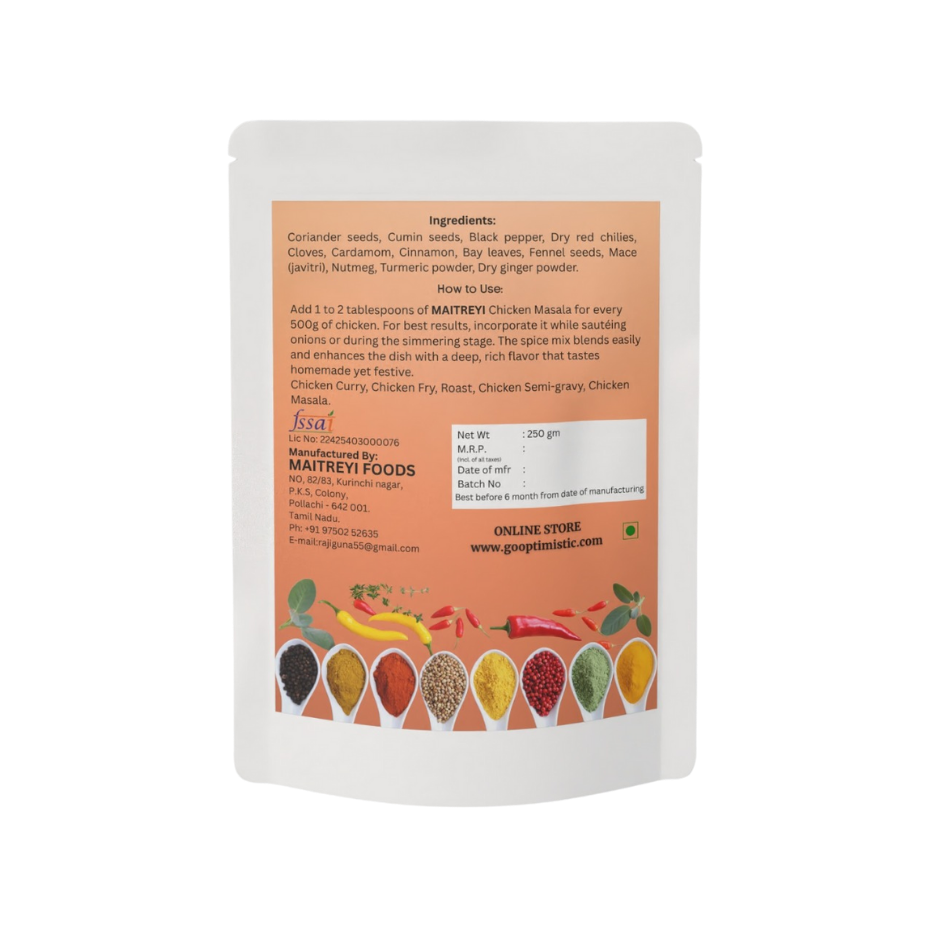 Chicken Masala (250g)—Authentic Indian Spice Blend