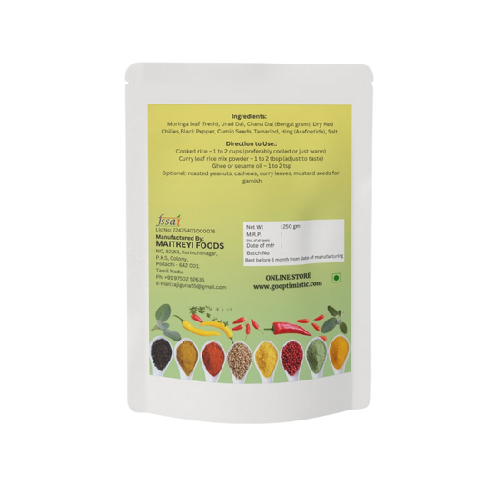 Moringa Idly Powder (250) | Nutrient-Rich South Indian Seasoning