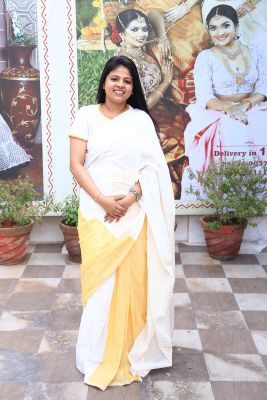 Linen Cotton Easy Wear Saree