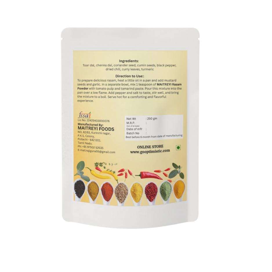 Rasam Powder (250g) - Authentic South Indian Spice Blend