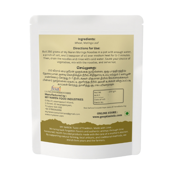 Moringa Wheat Noodles (250g)