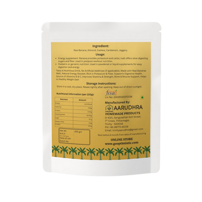 Banana Malt (250g) – Premium Natural Malt Beverage Mix
