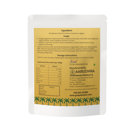 Banana Malt (250g) – Premium Natural Malt Beverage Mix