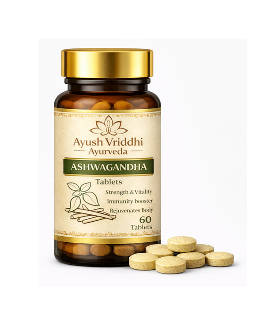 Ayush Vriddhi Ashwagandha Tablets - Strength & Vitality (60 Tablets)