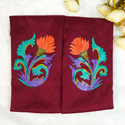 Elegant Floral Art on Fabric