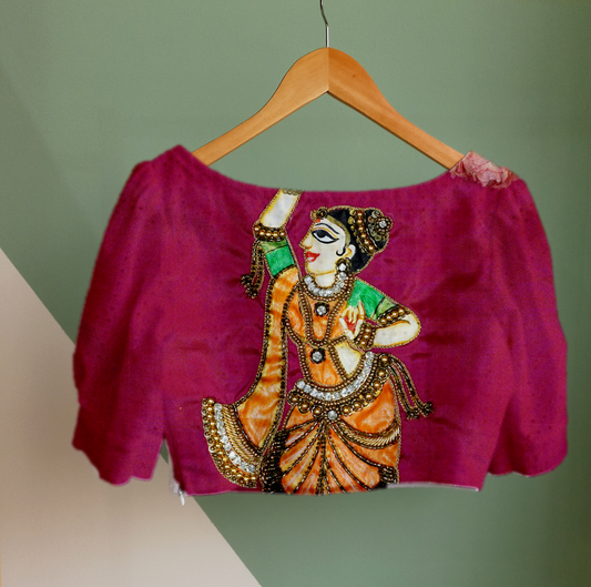 Cultural Rhythm with Embroidery Detailing Blouse Fabric