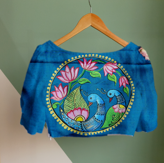 Blue Lapis Grace Blouse Fabric
