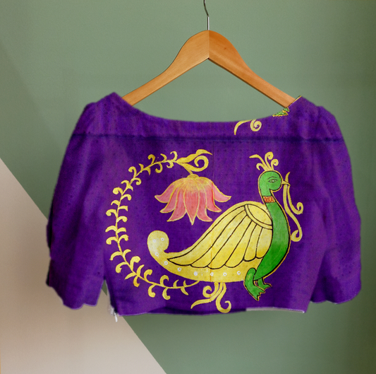 Royal Plumage Blouse Fabric